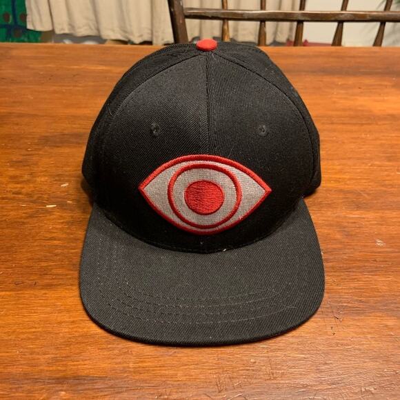 Noragami snapback Japanese anime hat cap black and red w eye graphic! - Picture 5 of 5